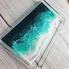 Load image into Gallery viewer, Green Ocean Wave Acrylic Tray