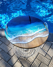 Load image into Gallery viewer, Ocean Wave Storage Basket Table