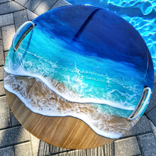 Load image into Gallery viewer, Ocean Wave Storage Basket Table