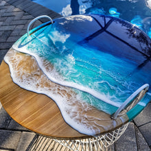 Load image into Gallery viewer, Ocean Wave Storage Basket Table