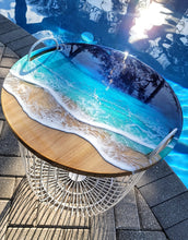 Load image into Gallery viewer, Ocean Wave Storage Basket Table