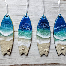 Load image into Gallery viewer, Surfboard Beach Ornaments - Blue - 2022