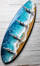 Load image into Gallery viewer, Surfboard Wave Towel Rack