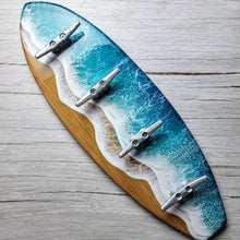 Load image into Gallery viewer, Surfboard Wave Towel Rack