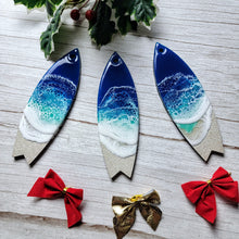 Load image into Gallery viewer, Surfboard Waves Ornament