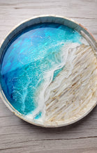 Load image into Gallery viewer, Shell Inlay Tropical Wave Tray