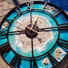 Load image into Gallery viewer, Tropical Beach Clock