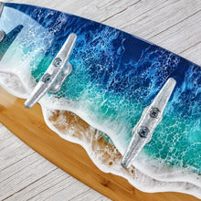 Load image into Gallery viewer, Surfboard Wave Towel Rack