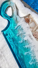 Load image into Gallery viewer, Tropical Beach Paddle Serving Board