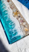 Load image into Gallery viewer, Tropical Beach Paddle Serving Board