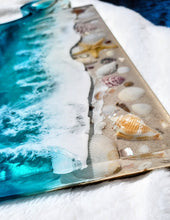 Load image into Gallery viewer, Tropical Beach Paddle Serving Board