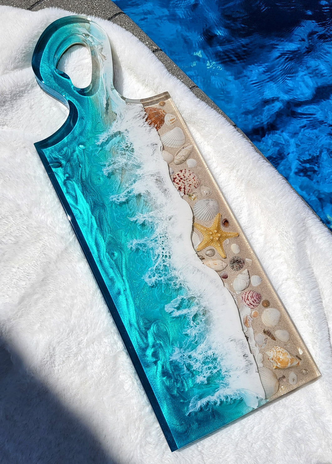 Tropical Beach Paddle Serving Board