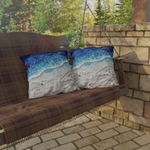 Load image into Gallery viewer, Deep Blue Beach Outdoor Pillows