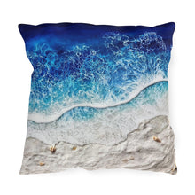 Load image into Gallery viewer, Deep Blue Beach Outdoor Pillows
