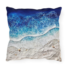 Load image into Gallery viewer, Deep Blue Beach Outdoor Pillows