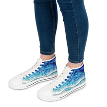 Load image into Gallery viewer, Blue Wave Women's High Top Sneakers