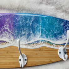 Load image into Gallery viewer, Blue Crush Wave Towel Rack