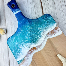 Load image into Gallery viewer, Tropical Blue Ocean Wave Serving Board