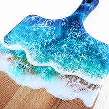 Load image into Gallery viewer, Tropical Blue Ocean Wave Serving Board