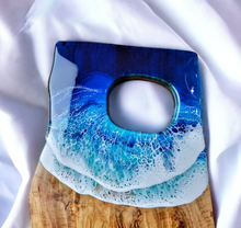 Load image into Gallery viewer, Blue Wave Olive Wood Serving Board