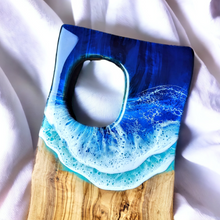 Load image into Gallery viewer, Blue Wave Olive Wood Serving Board