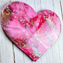 Load image into Gallery viewer, Pink Marble Heart - Ready to Ship!