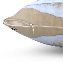 Load image into Gallery viewer, Pink Sunset Wave Polyester Square Pillow