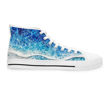 Load image into Gallery viewer, Blue Wave Women's High Top Sneakers