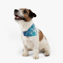 Load image into Gallery viewer, Blue Wave Pet Bandana Collar