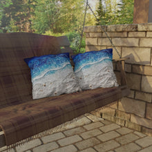 Load image into Gallery viewer, Deep Blue Beach Outdoor Pillows