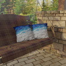 Load image into Gallery viewer, Deep Blue Beach Outdoor Pillows