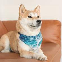 Load image into Gallery viewer, Blue Wave Pet Bandana Collar