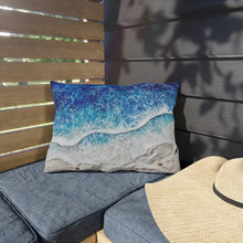 Load image into Gallery viewer, Deep Blue Beach Outdoor Pillows