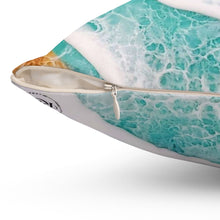Load image into Gallery viewer, Double Wave Spun Polyester Square Pillow