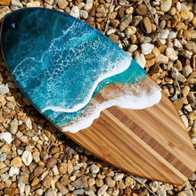 Load image into Gallery viewer, Green Mini Surfboard Serving Board
