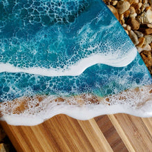 Load image into Gallery viewer, Green Mini Surfboard Serving Board