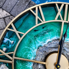 Load image into Gallery viewer, Emerald Seas Clock - Ready to Ship

