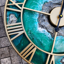 Load image into Gallery viewer, Emerald Seas Clock - Ready to Ship
