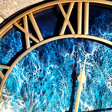Load image into Gallery viewer, Dark Golden Wave 20&quot; Clock
