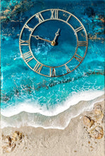 Load image into Gallery viewer, Gilded Tides 12x18&quot; Clock
