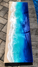 Load image into Gallery viewer, Watercolor Waves Wall Art 12x36
