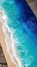 Load image into Gallery viewer, Watercolor Waves Wall Art 12x36
