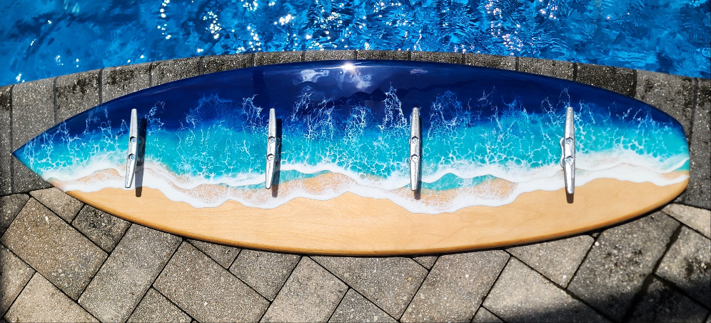 Reserved for Jason - Remaining Payment for 4ft Surfboard Towel Rack