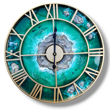 Load image into Gallery viewer, Emerald Seas Clock - Ready to Ship
