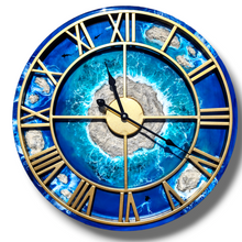 Load image into Gallery viewer, Gold Frame Island Clock
