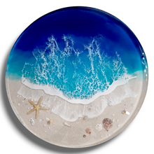 Load image into Gallery viewer, Blue Gulf Coast Beach Lazy Susan
