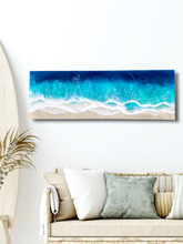 Load image into Gallery viewer, Serene Shoreline Wall Art 12x36
