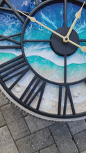Load and play video in Gallery viewer, Beach Wave Clock - Ready to Ship
