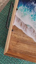 Load and play video in Gallery viewer, Crashing Waves Mango Wood Tray with Handles
