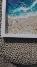 Load and play video in Gallery viewer, Framed Textured Beachscape Wall Art
